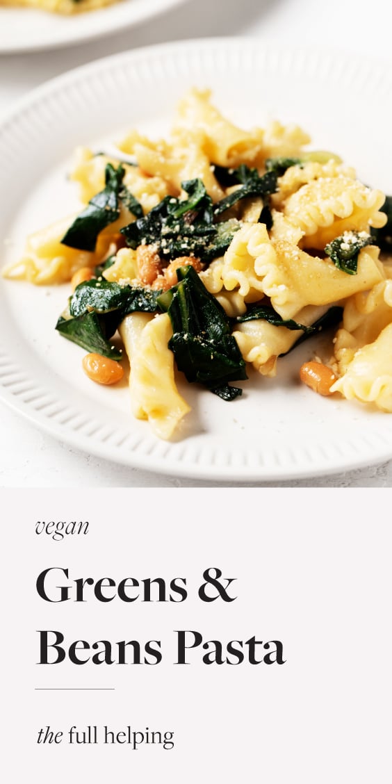 Beans and Greens Pasta A Simple Adaptable Vegan Dinner Essential