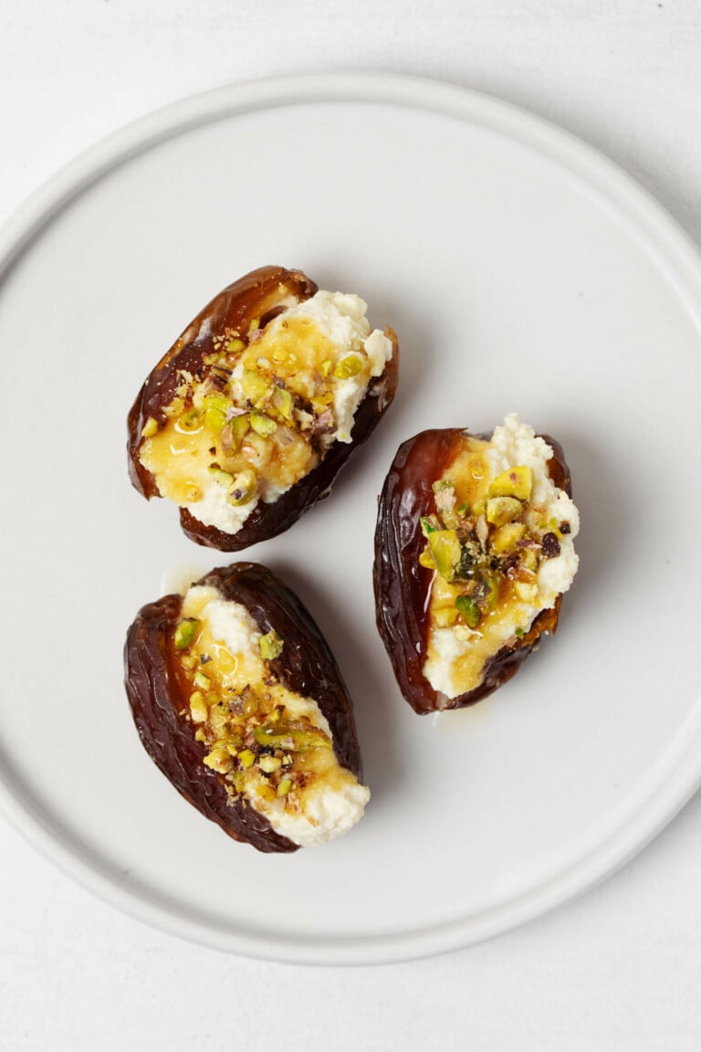 Stuffed Dates with Vegan Cashew Cheese | The Full Helping