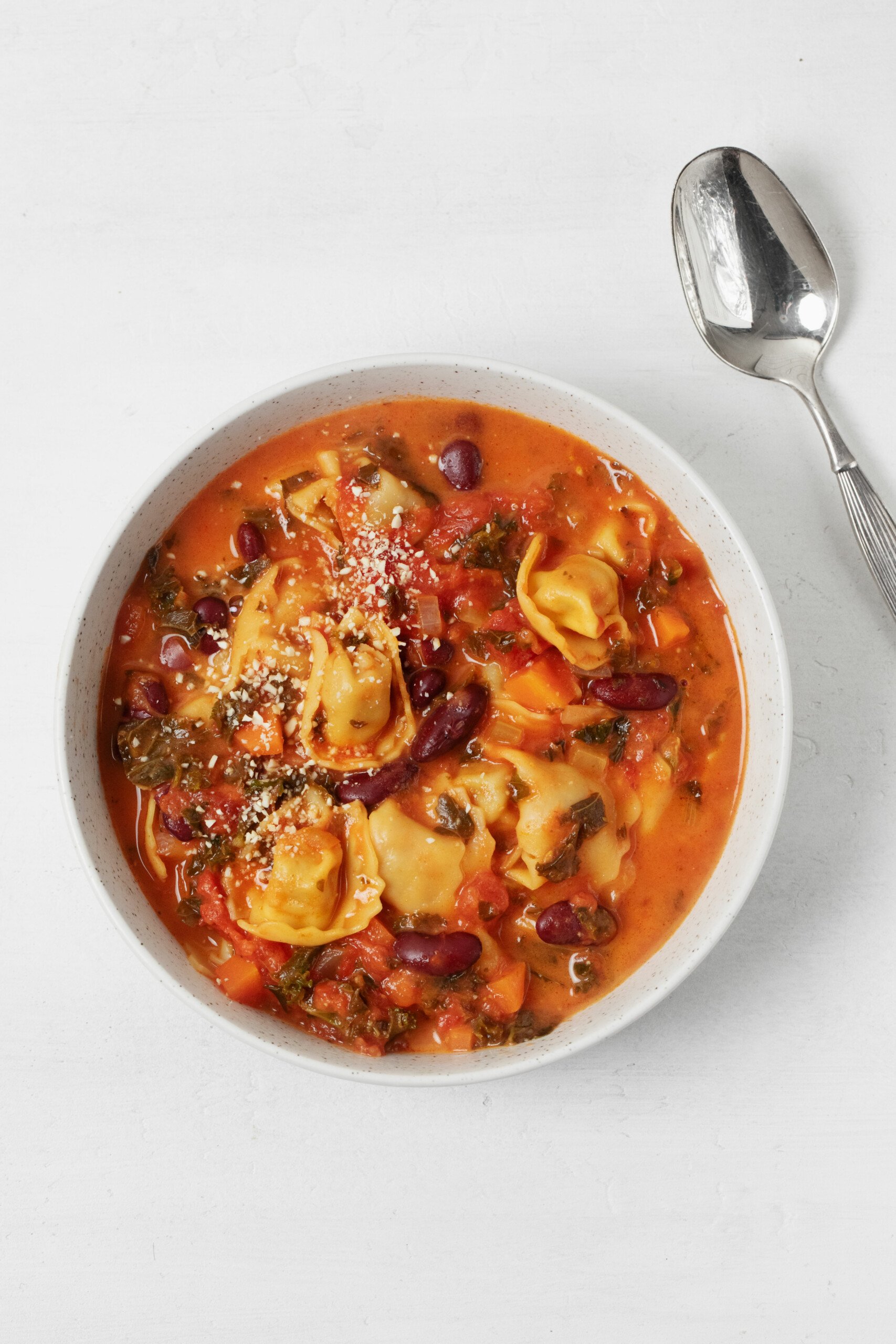 Cozy Vegan Tortellini Soup