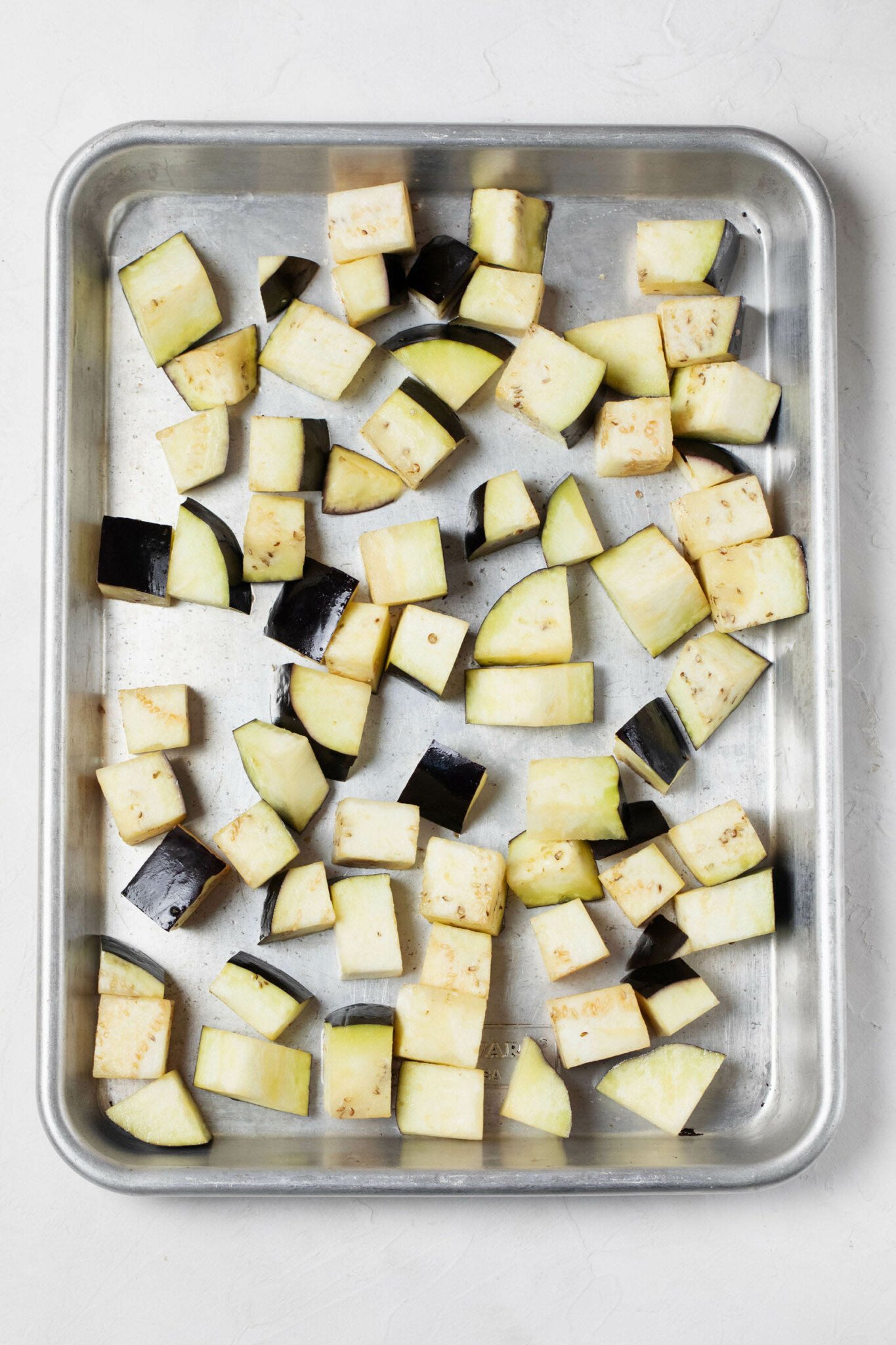 Oven Roasted Eggplant Cubes The Full Helping
